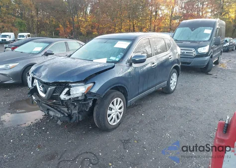 2015 Nissan Rogue S from USA, damaged, VIN KNMAT2MV6FP527313